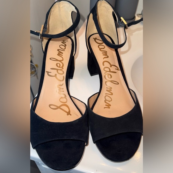 Sam Edelman minimalists party Elegant Black Heels size 8.5 - Picture 2 of 7